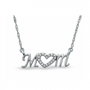 Zales Diamond Accent Mom 项链