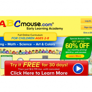 ABCmouse 1 Month Free Trial & 70% OFF Annual & 74% OFF 2 Month