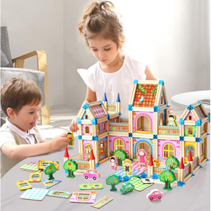 Migargle 2021款 儿童城堡、农场主题拼搭玩具套装 (268块) @ Amazon