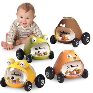 GILOBABY 兒童慣性小車玩具，4輛 @ Amazon