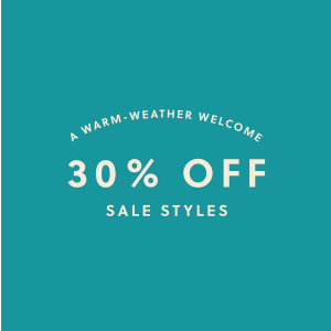A Warm-Weather Welcome - Extra 30% Off Sale @ Fossil