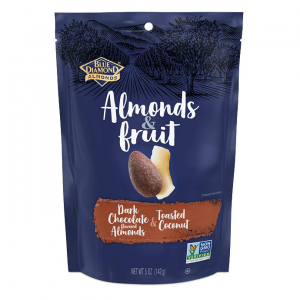 Blue Diamond Almonds & Fruit Bag, Dark Chocolate Flavored Almonds & Toasted Coconut, 5oz @ Amazon