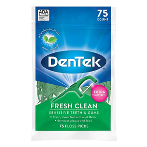 DenTek Fresh Clean Floss Picks, For Extra Tight Teeth, 75 Count @ Amazon