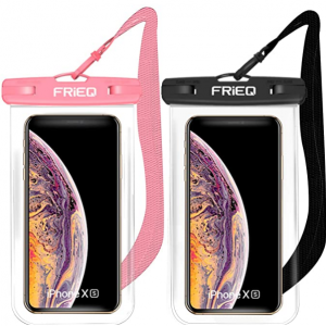 Amazon - FRiEQ 通用手機防水袋 2隻裝 ，直降$3.20