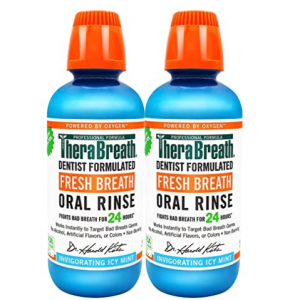 TheraBreath Fresh Breath, Icy Mint, 16oz (Pack of 2) @ Amazon