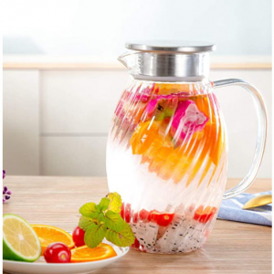 HIHUOS 1.5升玻璃冷水壶 夏日果茶做起来 @ Amazon