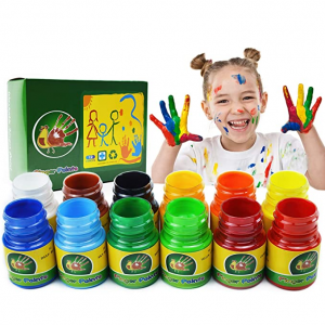 iMustech 12 Colors Finger Paints for Toddlers Non Toxic & Washable @ Amazon