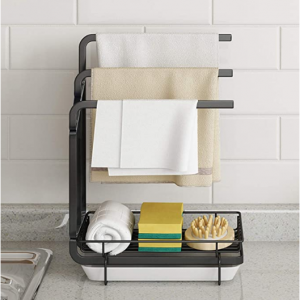 Apsan 金属制厨房洗碗池收纳架 小号 带排水盘 台面整齐干净卫生 @ Amazon