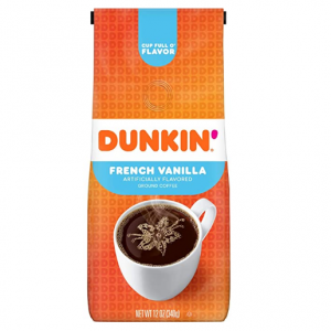 Dunkin' 法式香草口味咖啡粉 12oz @ Amazon