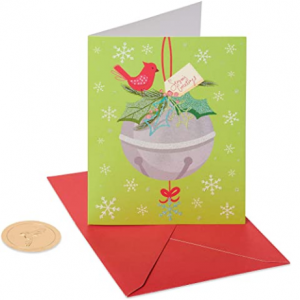 Papyrus Christmas Cards Boxed,Holiday Jingle Bells (20-Count) @ Amazon