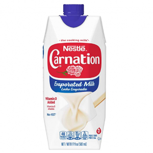 Carnation NESTLE Evaporated Milk 17oz Tetra Carton, 204 Fl Oz, (Pack of 12)