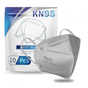 Hotodeal KN95 Face Mask 20 PCS, Filter Efficiency≥95%, 5 Ply Mask Against PM2.5 @ Amazon
