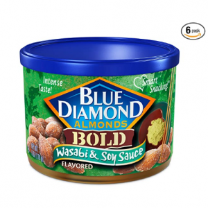 Blue Diamond Almonds, Bold Wasabi & Soy Sauce, 6 Ounce (Pack of 6)