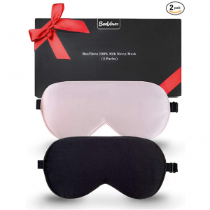 BeeVines Silk Sleep Mask, 2 Pack @ Amazon