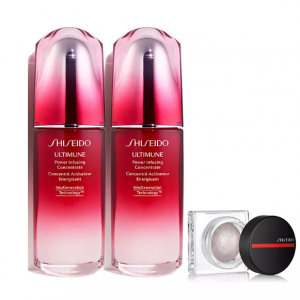 Ultimune Power Infusing Concentrate Serum 75mL Duo + Free AuraDew Silver @ Shiseido 
