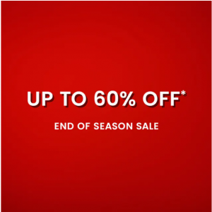 Up To 60% Off End Of Season Sale @ THE ICONIC