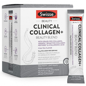 Swisse Clinical Collagen+ Beauty Blend, Chai Tea Flavor, 30 Packets @ Amazon