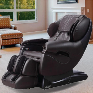 TITAN Pro Series Brown Faux Leather Reclining Massage Chair @ Home Depot