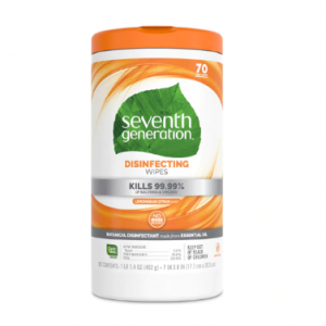 Seventh Generation 消毒湿巾柠檬柑橘味 -- 70张