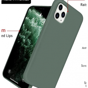 Amazon - OUXUL iPhone 11 Pro Max 液體矽膠手機殼 ，1.2折