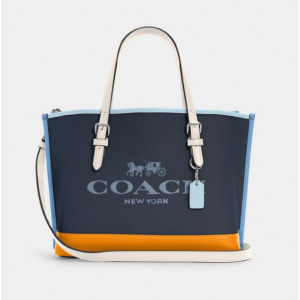 50% Off Coach Mollie Tote 25 In Colorblock @ Coach Outlet
