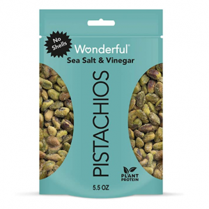 Wonderful Pistachios No Shells, Sea Salt & Vinegar, 5.5 Oz Bag @ Amazon