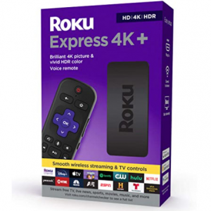 Amazon - Roku Express 4K+ 2021 流媒体播放器，立减$10.99