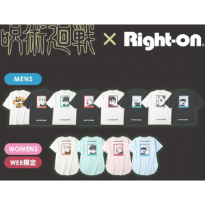 呪術廻戦 × RIGHT-ON コラボTシャツ｜Right On Online Shop