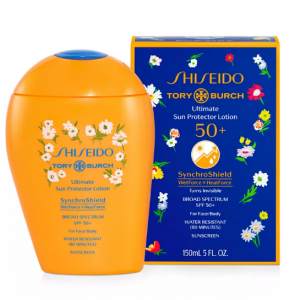 New! Shiseido Tory Burch Ultimate Sun Protector Lotion SPF 50+ Sunscreen 150 ml @ Macy's 