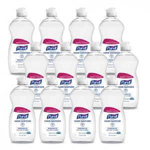 PURELL Advanced Hand Sanitizer Refreshing Gel, Clean Scent, 12.6 Fl Oz  (Pack of 12) @ Amazon