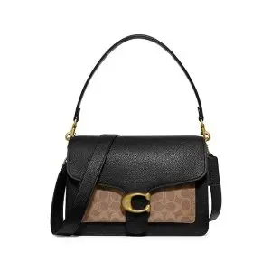 Coach Tabby Coated Canvas Signature Mixed Leather Shoulder Bag Sale @ Saks Fifth Avenue