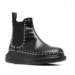 Alexander McQueen Hybrid 铆钉切尔西靴