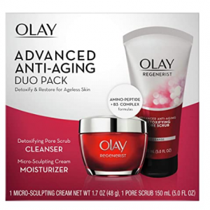 OLAY Regenerist Advanced Anti-Aging Cleanser & Cream Duo Pack @ Amazon 