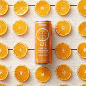 IZZE Sparkling Juice, Clementine, 8.4 Fl Oz (12 Count) @ Amazon