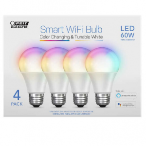 Feit Electric Wi-Fi Smart Bulbs, 4-pack @ Costco
