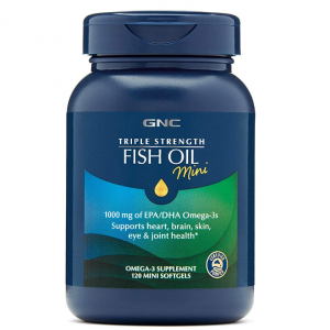 GNC Triple Strength Fish Oil Mini,120 Mini Softgels @ Amazon