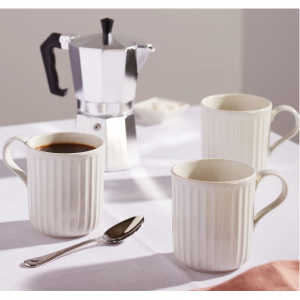 French Perle Scallop 4 件套马克杯