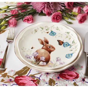 Butterfly Meadow Bunny 4 件套口音盘子