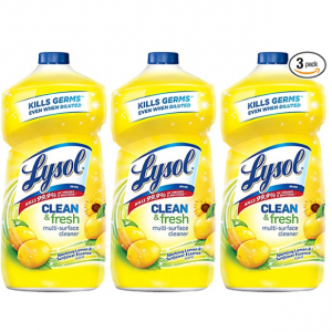 补货：Lysol 多效杀菌清洁剂补充装 柠檬花香 40oz x3瓶 @ Amazon