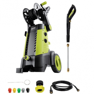 Sun Joe SPX3001 2030 PSI 1.76 GPM 14.5 AMP Electric Pressure Washer with Hose Reel, Green