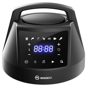 MOOSOO 6 QT 空气炸锅盖，适用于速溶锅，带有 7 个可选预设