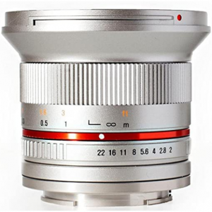 Amazon - Rokinon RK12M-E-SIL 12mm F2.0 超廣角手動鏡頭，7折