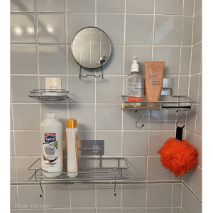 Pensar Shower Caddy Bascket with Soap Dish Holder Bathroom Storage Organizer @ Amazon