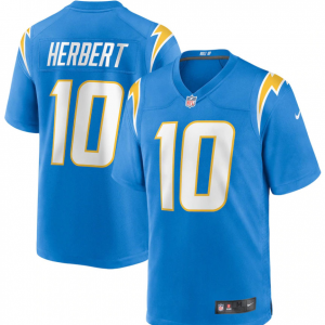 Men's Nike Justin Herbert Powder Blue Los Angeles Chargers Game - Jersey @ NFL Shop Canada