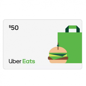Uber Eats $50 禮卡限時特賣 @ GameStop