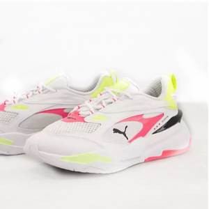 Puma Rs-fast Pop Sneakers In White And Yellow @ ASOS US