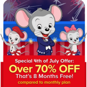 4th of July Sale: Online Learning Program for Kids @ ABCmouse.com