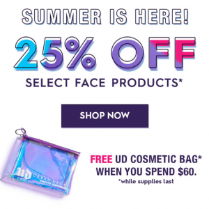 Summer Face Makeup Sale @ Urban Decay Cosmetics 