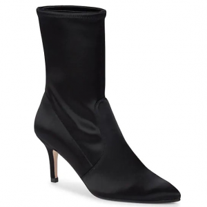 Stuart Weitzman Cling 缎面高跟袜子靴 @ Saks off 5th