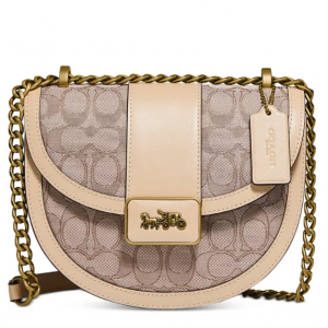 Extra 30% Off COACH Alie Saddle Bag In Signature Jacquard With Snake Trim @ Macy's